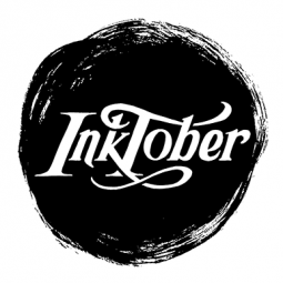 Inktober Logo - Higgledy Ink Illustration