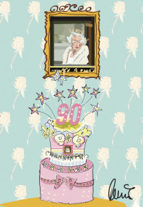 Queen Birthday cake .