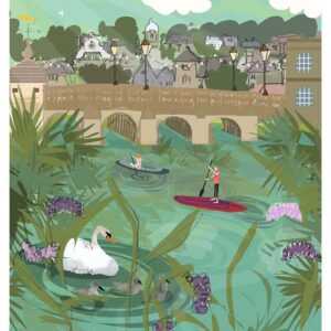 Bradford on Avon Illustrated Print | Higgledy Ink